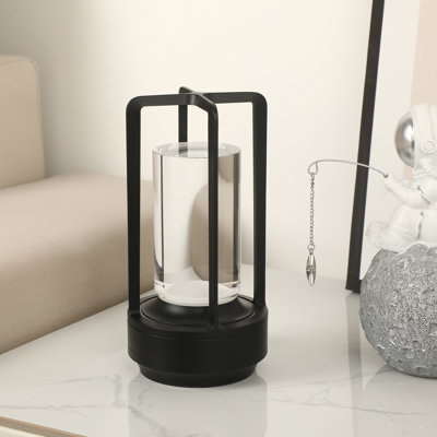 Lampe de table d'extérieur à DEL 7,08 po à piles intégrée