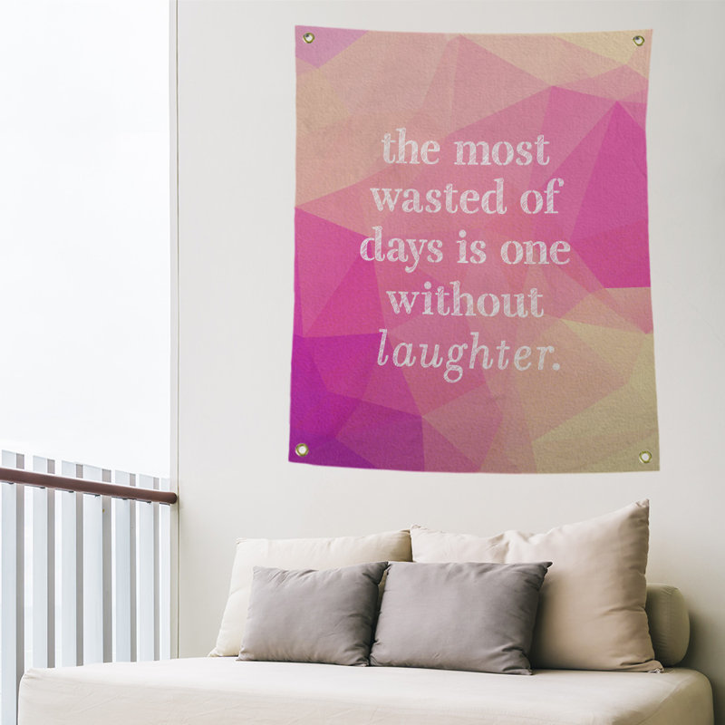 Polyester Tapestry, 59' H x 50" W, Pink Diamond