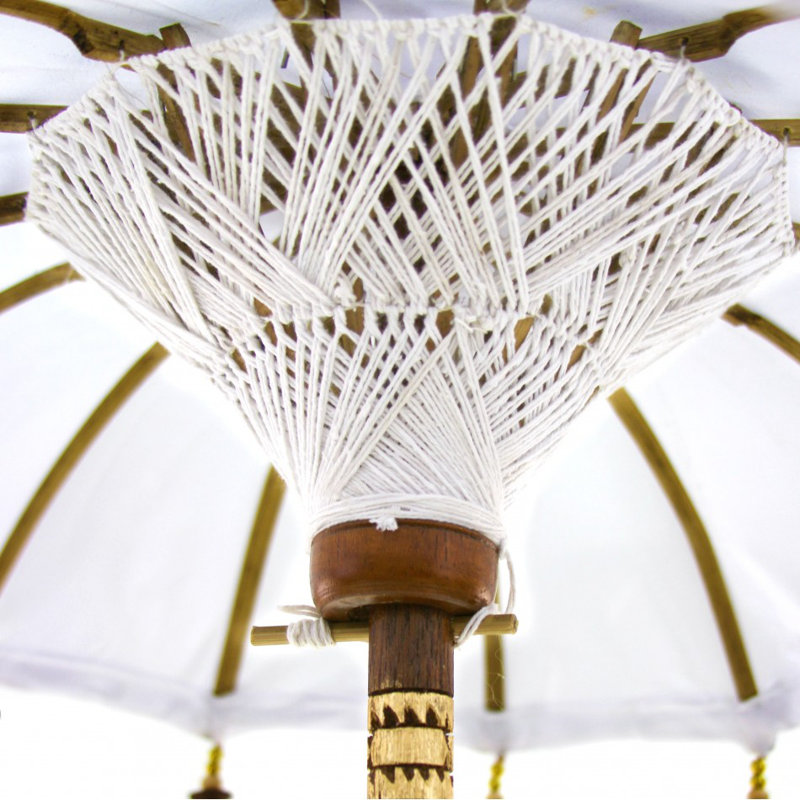 Sculpture de porte-parapluies Arnisha, Blanc