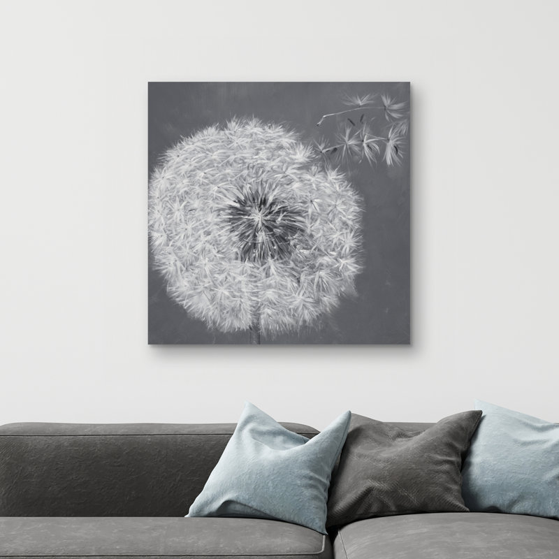 Blowing dandelion - 32"x32" art on canvas