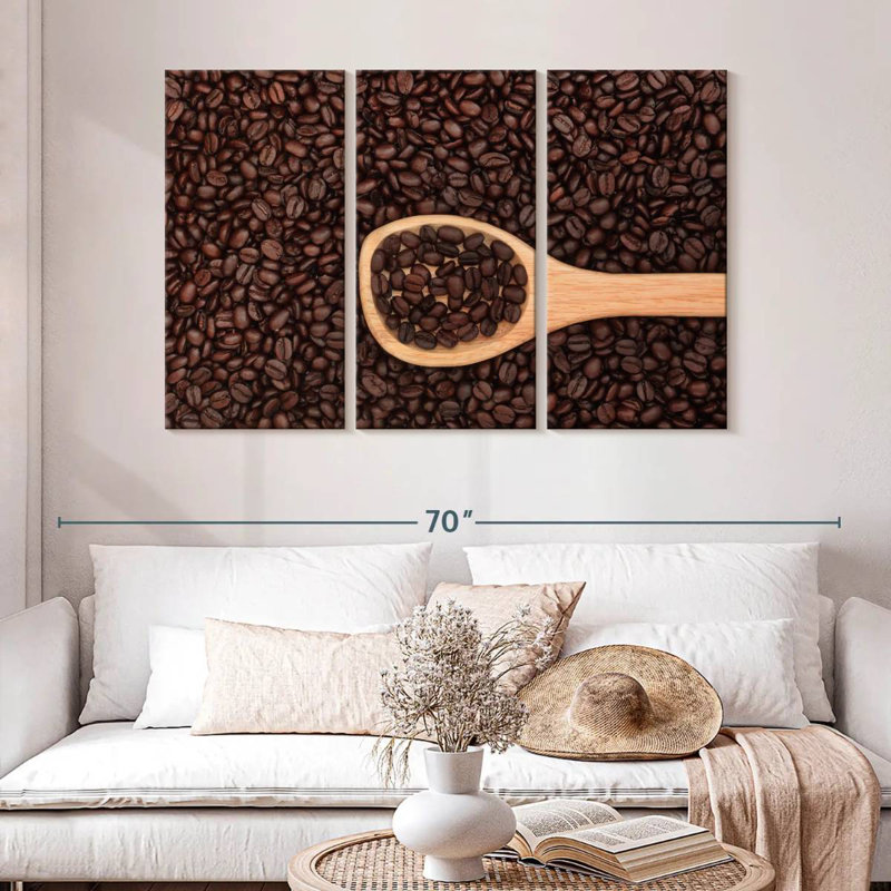 Yarlin Coffee Beans On Spoon, 32" H x 50" W