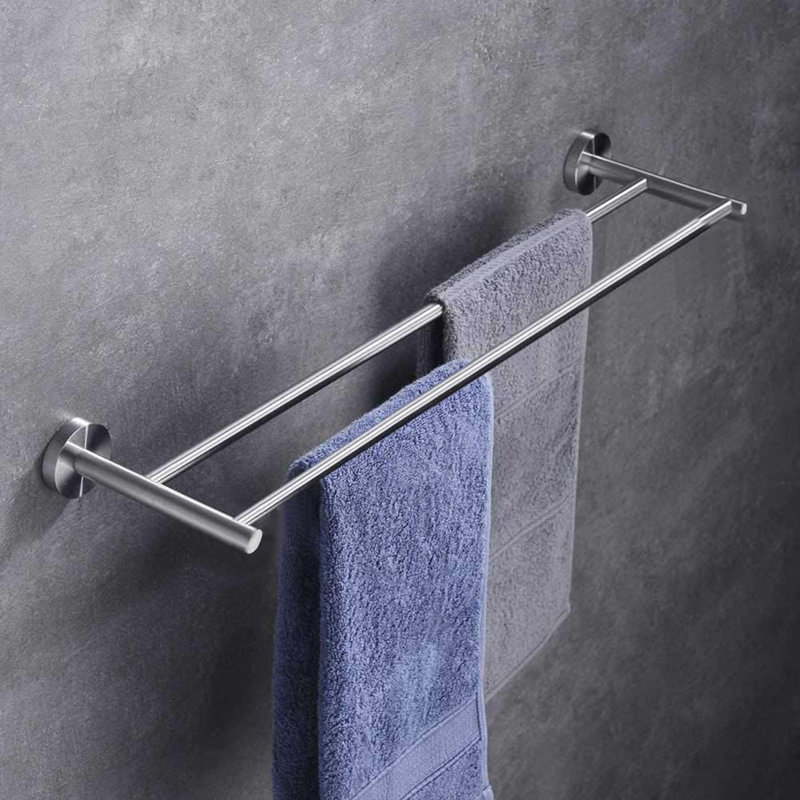 Porte-serviettes mural en acier inoxydable