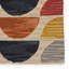 Tapis rouge / noir / orange en laine touffeté à la main à motif géométrique Beaman-1968500416