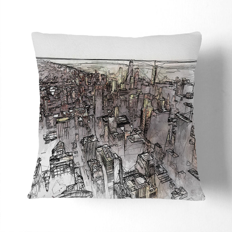 Square Throw Cushion, 55cm H x 55cm W x 20cm D
