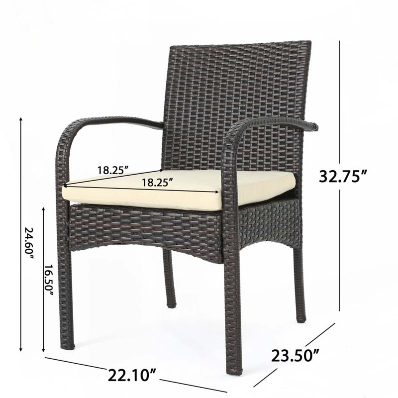 Fauteuil club d'extérieur en rotin d'osier, Beige