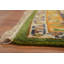 Grand tapis indien fait à la main vert Oushak 12 x 15