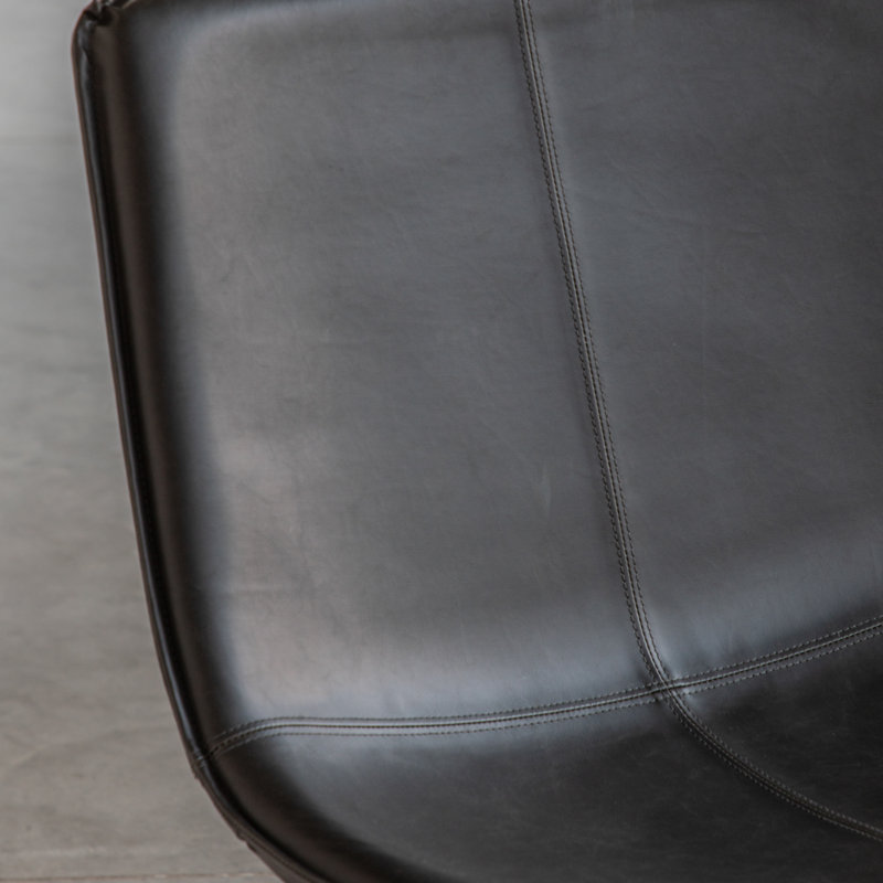 Adalinna Leather Accent Chair, Charcoal