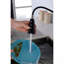Robinet d'évier de cuisine à poignée simple en acier inoxydable avec douchette extractible-121210011