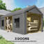 Outsunny 3 x 6 m Heavy Duty Carport with Galvanised Frame, Dark Grey