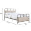 Grand lit standard tapissier Goldene