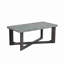 Ensemble de 3 tables basses de forme rectangulaire et 2 tables de bout carrées à pieds croisés de style contemporain
