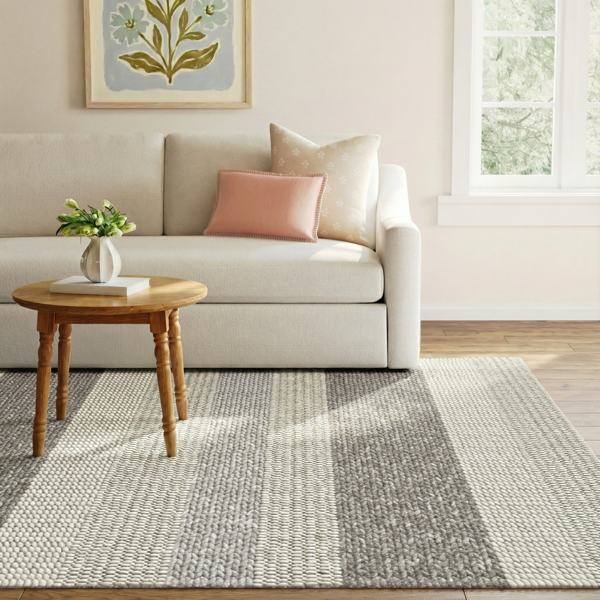Norham Handmade Black Rug, Rectangle 8' x 10'