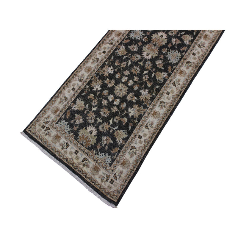 Tapis de couloir oriental en laine noué à la main 2 pi 7 po x 8 pi 2 po Grigori