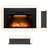 Abryelle Electric Fireplace Insert with Trim-1653057018