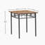 Table de salle à manger de cuisine, table carrée en bois de fer pour les meubles de salle à manger de cuisine