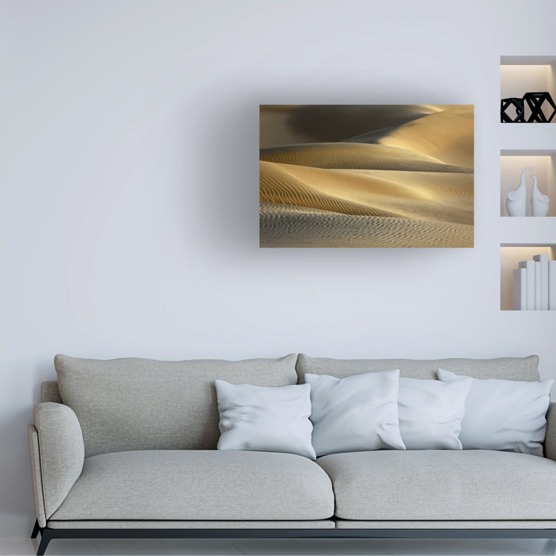 Art mural sur toile tendue - «Sunrise in Mort Valley» de Jon Evan pour décoration de salon, de chambre à coucher ou de bureau - 16 x 24