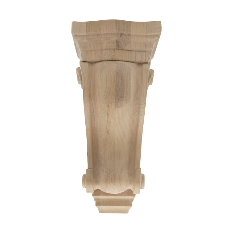 Unfinished Solid Alder Classic Traditional Wood Corbel