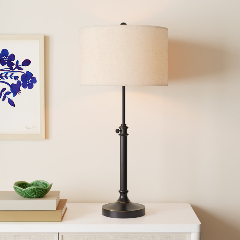 Elita Adjustable Metal Table Lamp, Antique Bronze
