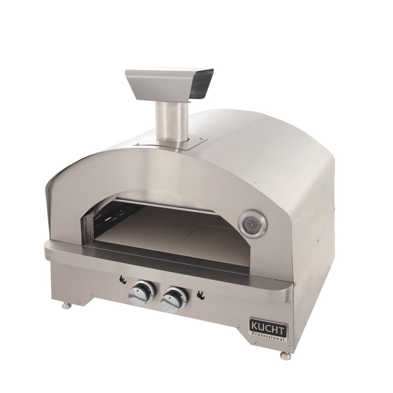 NAPOLI Outdoor Portable Propane Gas Pizza Oven in Stainless Steel, Stainless Steel