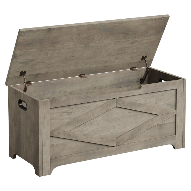 Outdoor Ottoman, Washed Gray
