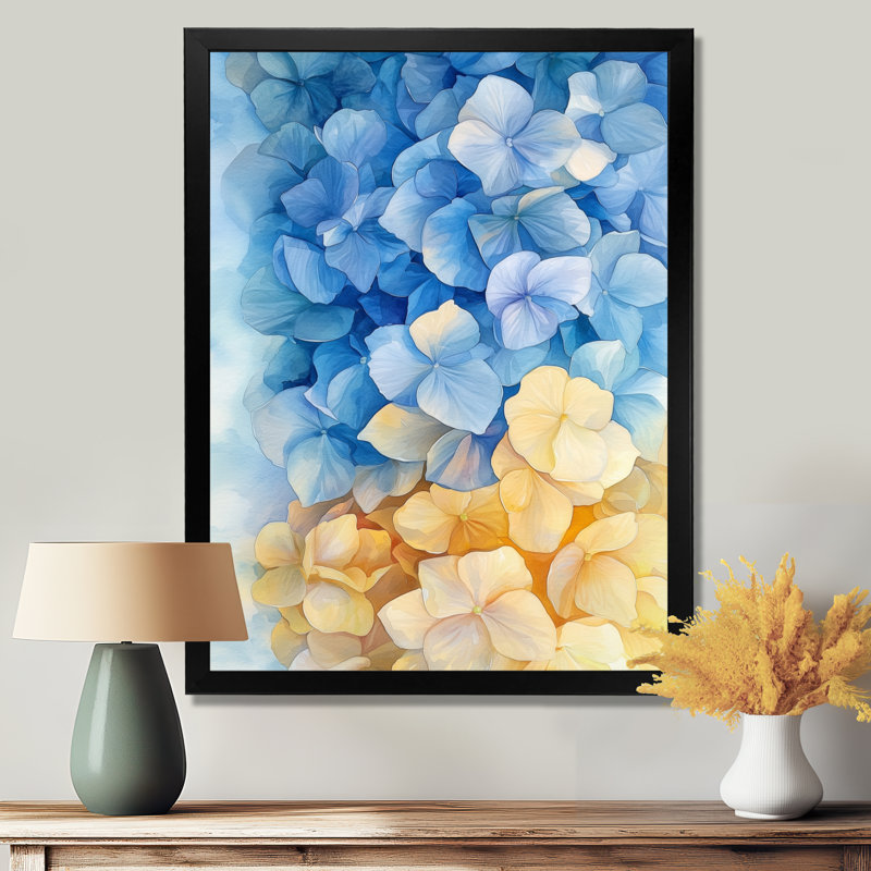 Mathis - art mural floral, Reproduction encadrée d'une seule photo, Noir, noir, noir, noir, H 20 po x l 12 po