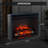 Puraflame Ayame Electric Fireplace Insert with Fire Crackling Sound, Remote Control, 750/1500W, Black, 29 59/64 Inches Wide, 23 3/16 Inches High-2021445050