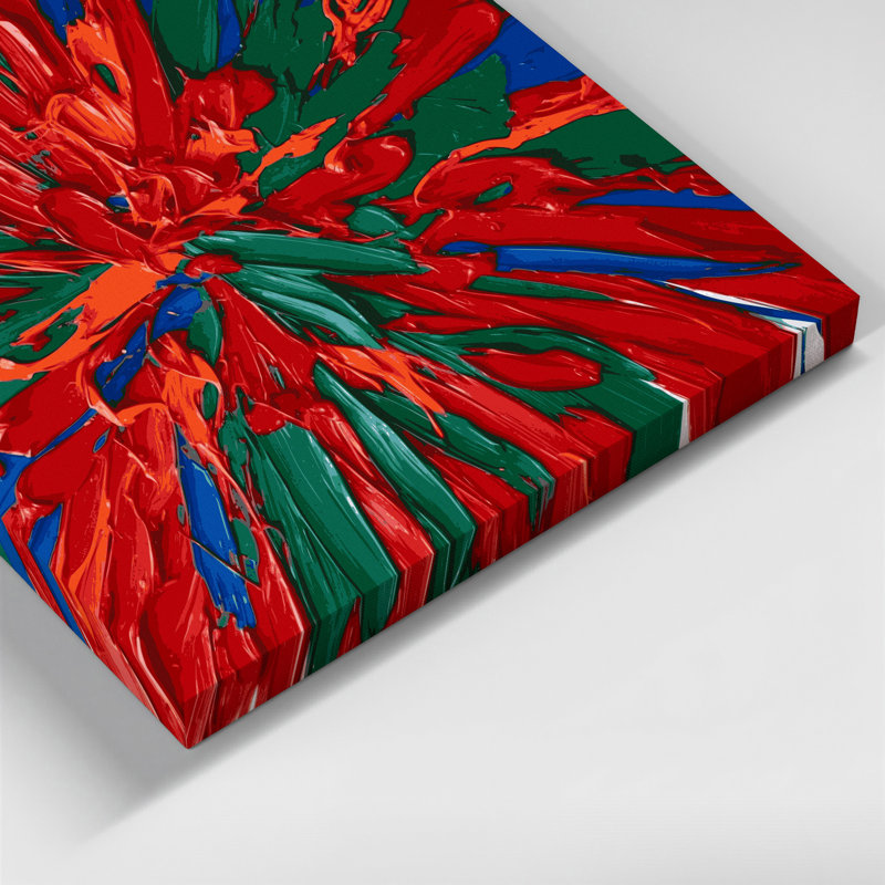Neo Expressionism 56 Red Canvas Wall Art
