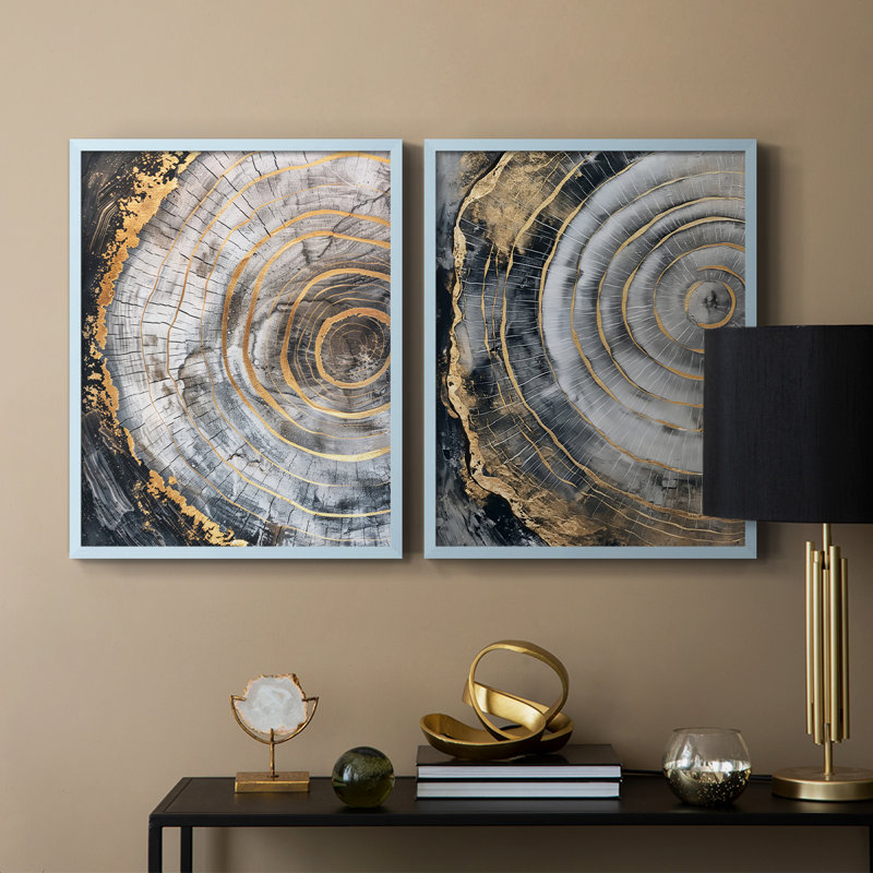 ABSTRACT Series CCLV III - Reproduction encadrée de qualité supérieure - prêt à être accroché - aucun clou requis - aucun clou requis