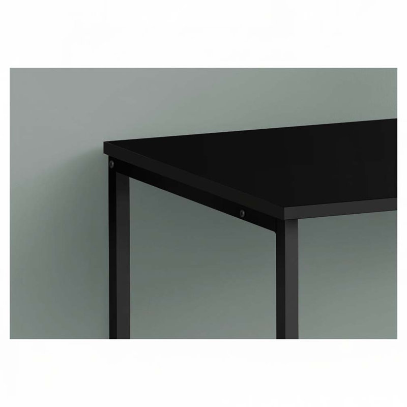 Home Office Computer Desk, Black/Black