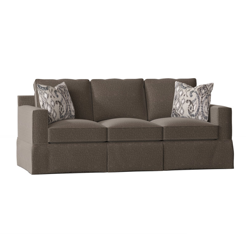 McAlester 85'' Slipcovered Sleeper Sofa, Gilda Charcoal, Akiko Cobblestone