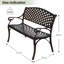 Banc d'extérieur en aluminium moulé Corolyn