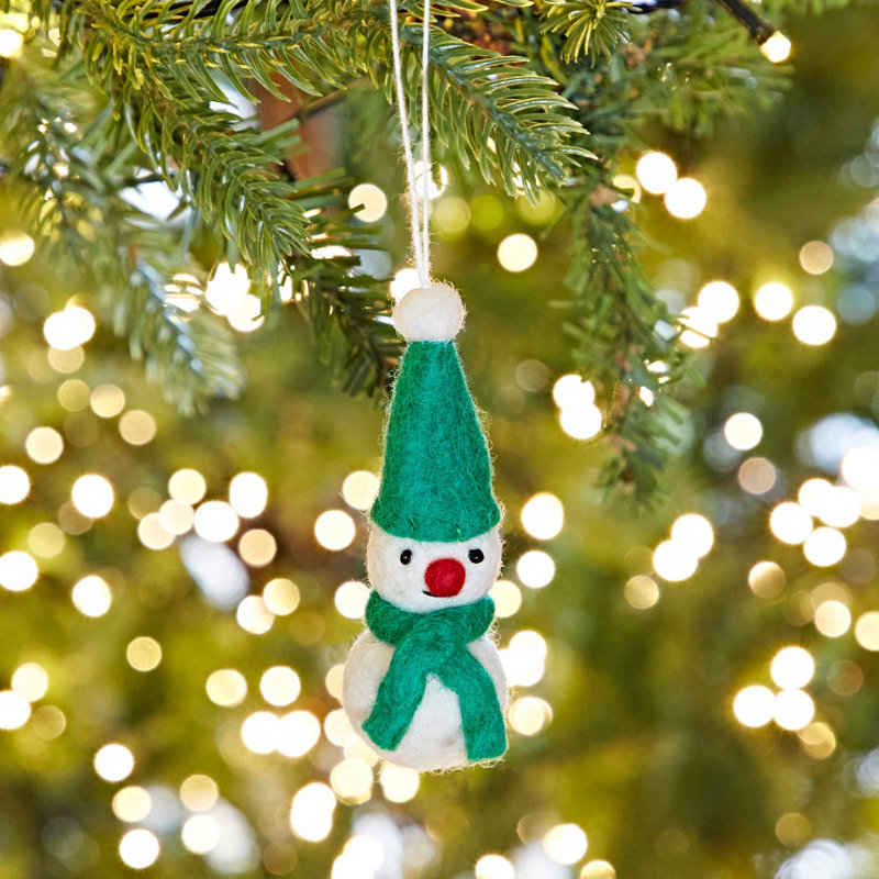 10cm Handmade Wool Hanging Figurine Ornament