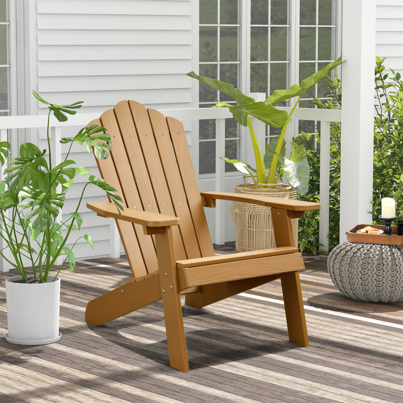 Frea Outdoor Adirondack Chair, Brown