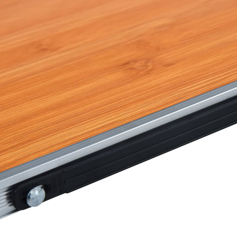 Gillsville 60cm Rectangular Folding Table, Brown
