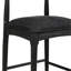 Tabouret de comptoir en tissu noir (ensemble de 2)-2055589507-2055589505