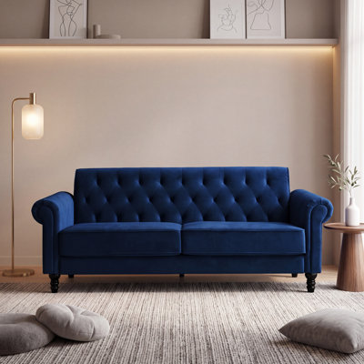 Rainsburg 3-Seater Velvety Sofa