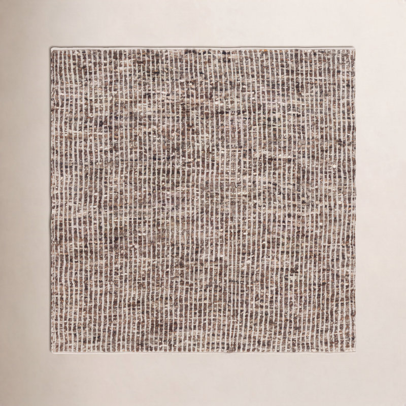 Tapis Murdock 331 ivoire / taupe, Carré de 6 pi