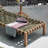 Outdoor Chaise Lounge Set with Table