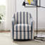 Fauteuil d'appoint pivotant en tissu 29,92 po Linend-1757323778