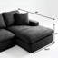 Chaise longue en chenille de 39,4 pouces orientée vers la droite