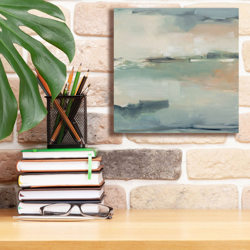 «Calm Waters» par Julia Purinton, art mural sur toile, H 12 po x l 12 po x P 0,75 po