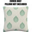 Indoor / Outdoor Ikat Green Square Throw Pillow Cover-1314051881