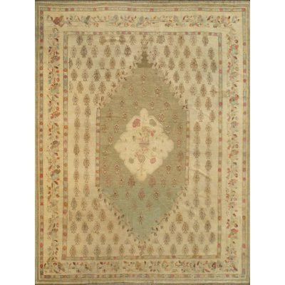 Tapis décoratif tribal turc Oushak