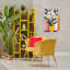 Vase jaune de grandes fleurs, estampe numérique, design by Creative Studio-36300555-36300552