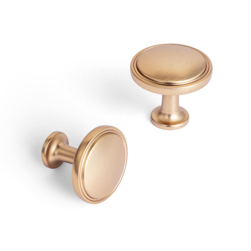 Ensemble de poignées de porte 1,2 "1,2", Bronze champagne