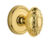 Grandeur Georgetown Rosette Privacy with Grande Victorian Door Knob