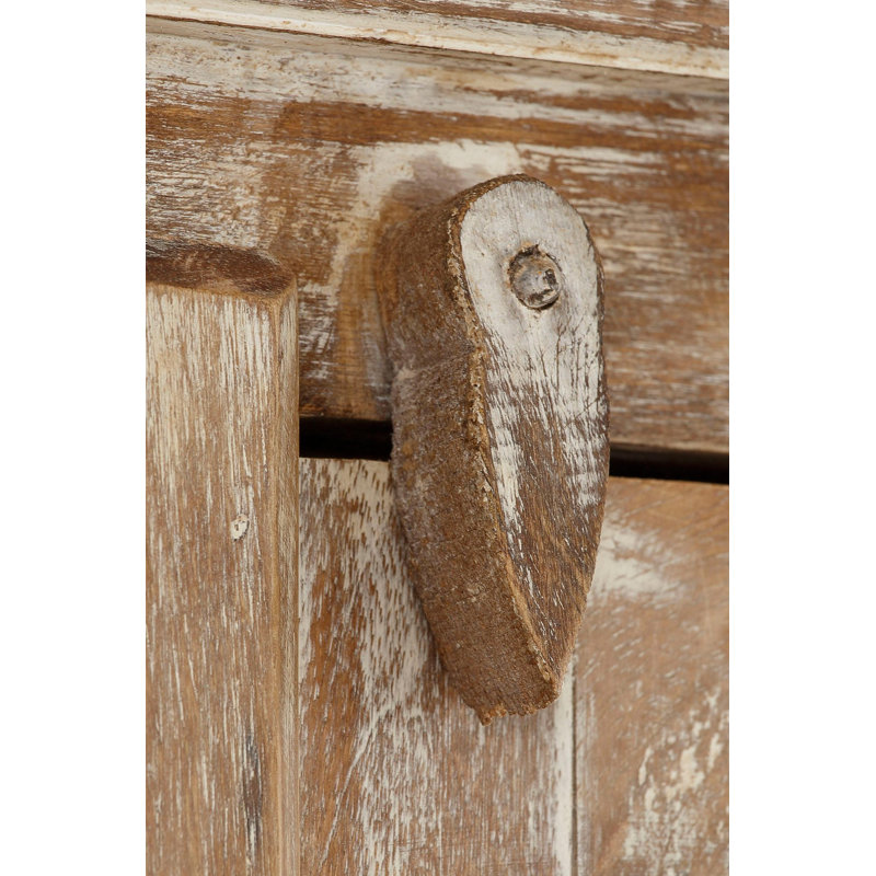 Daouha 2 Door Solid Wood Wardrobe