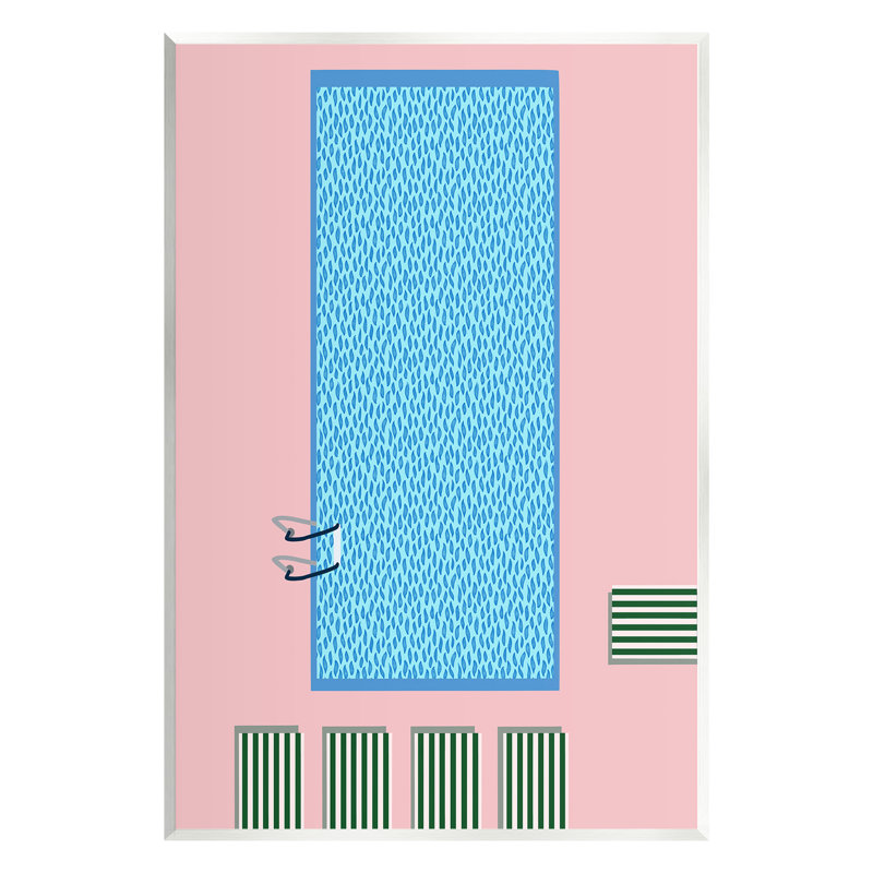 "Abstract Summer Pool", art mural par Regina Moore, H 15 po x l 10 po