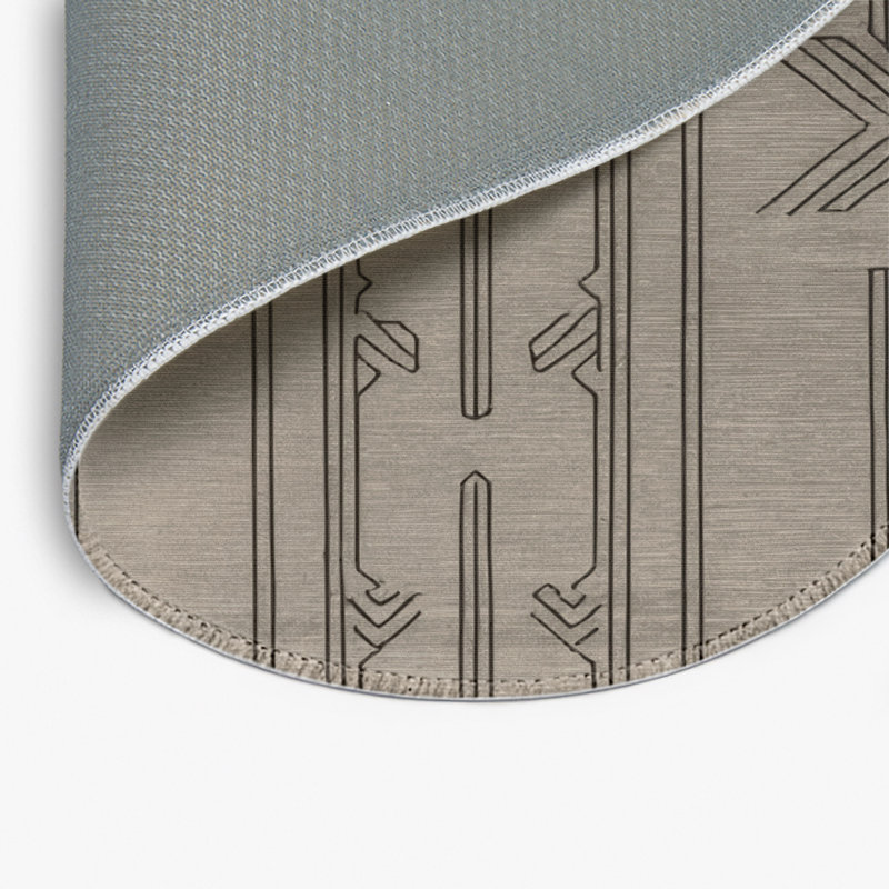 Tapis intérieur et extérieur ArtDeco, Rond 5 pi