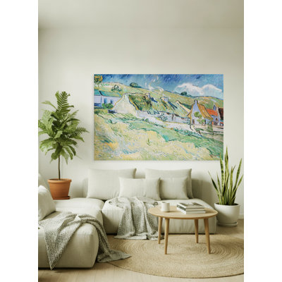 "Chaumière à Cordeville", reproduction sur toile tendue